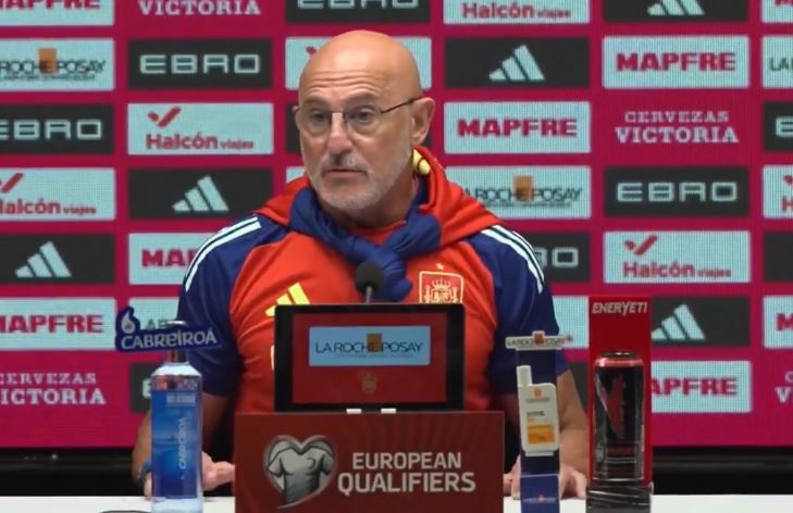 Luis de la Fuente, Spain manager. Photo credit: Spain media