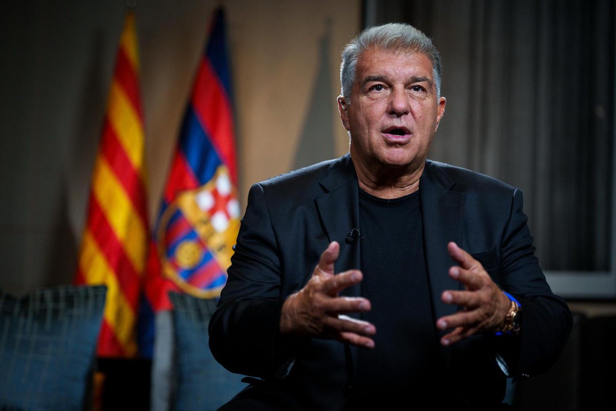 Joan Laporta of Barcelona (Photo Credit: FC Barcelona via X)