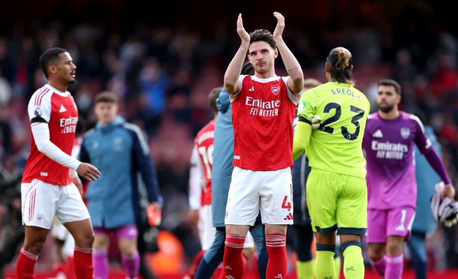 Declan Rice. Photo credit: Arsenal media.