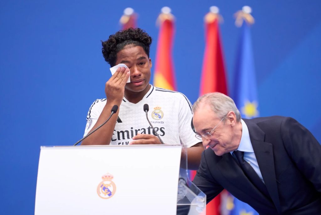Tears of Joy: Endrick Joins Real Madrid (Photo Credit: Madrid Media)