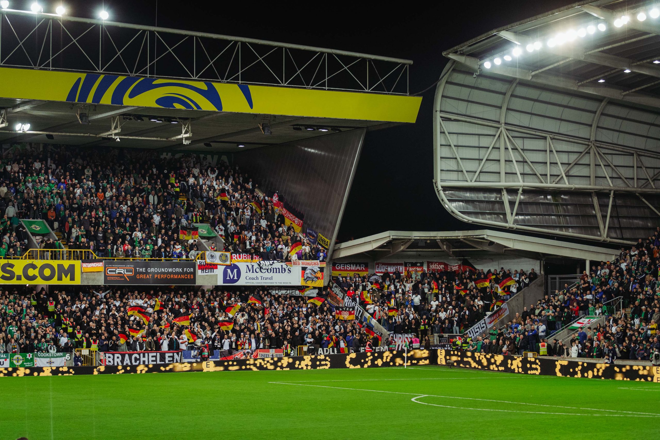 Germany fans after the game (Photo Credit: German football X handle)
