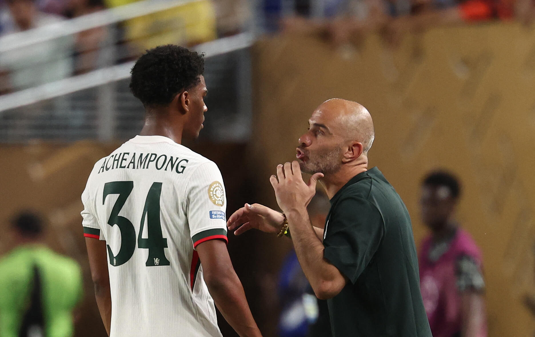 Josh Acheampong and Enzo Maresca (Photo Credit: Fabrizio Romano X handle)