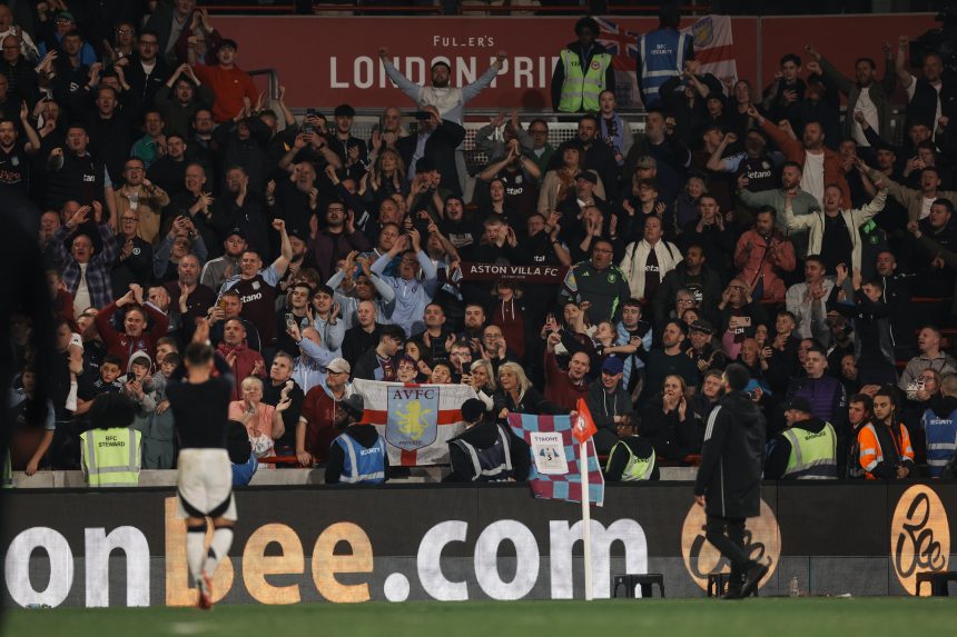 Aston Villa fans (Photo Credit: Aston Villa X handle)