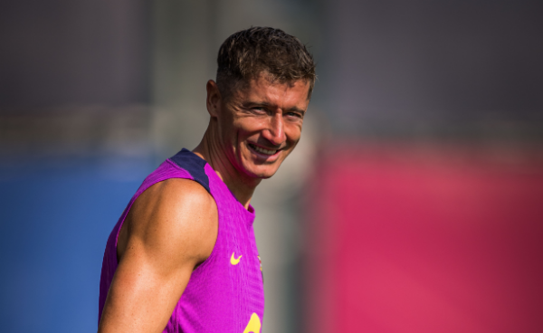Robert Lewandowski (Photo Credit: Barcelona X handle)