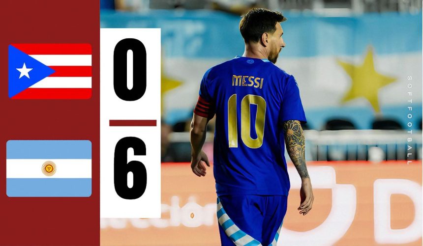 Lionel Messi in action for Argentina. Photo Credit: Softfootball.