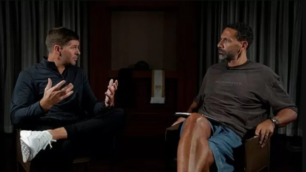 Steven Gerrard and Rio Ferdinand. Photo credit: Rio Meets Media.