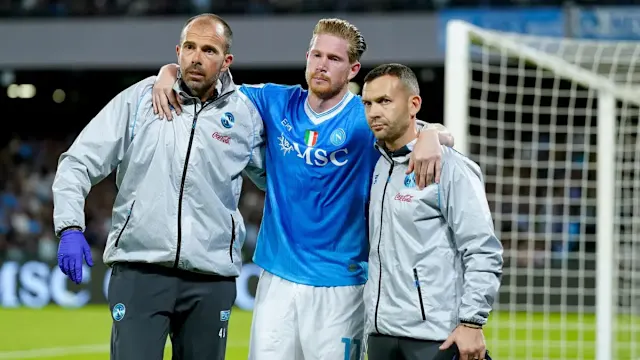Kevin De Bruyne injured (Photo Credit: Napoli Facebook page)