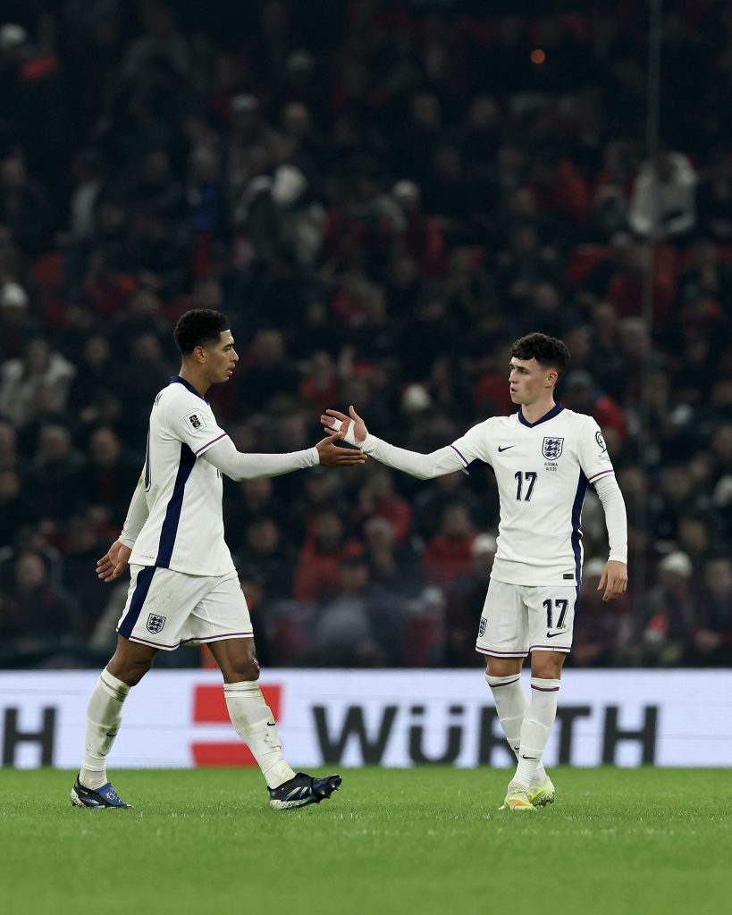 Phil Foden and Jude Bellingham of England (Photo Credit: England via X)