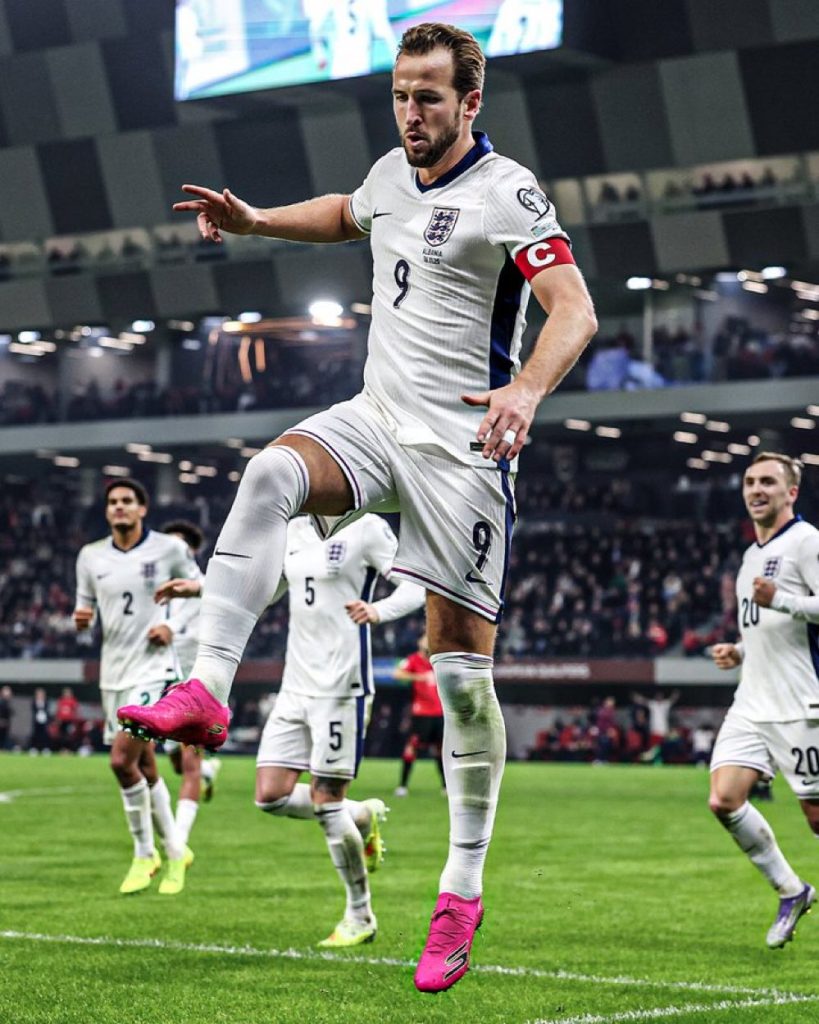 Harry Kane after scoring for England (Photo Credit: England via X)