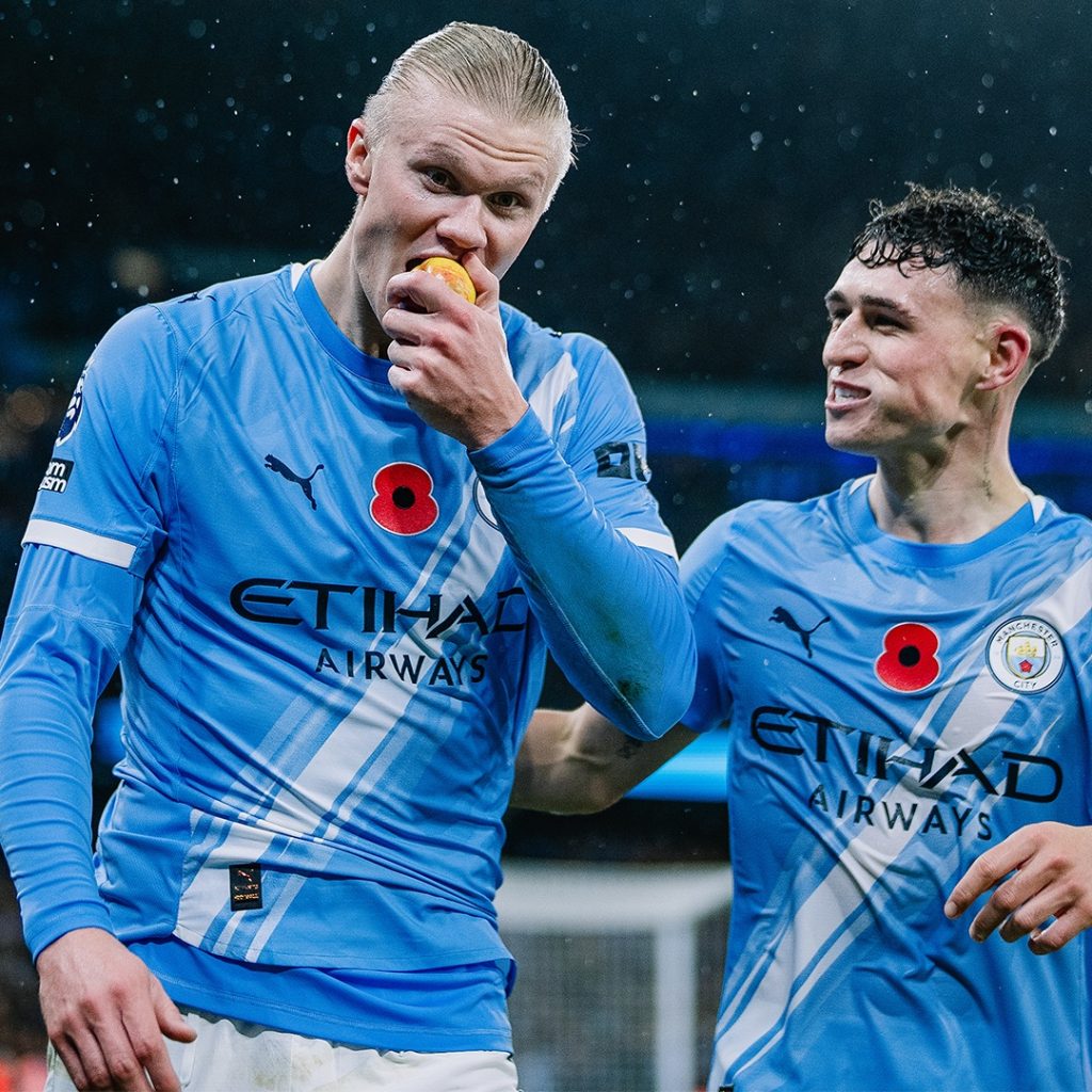 Haaland and Foden after the game (Photo Credit: Manchester City via X)