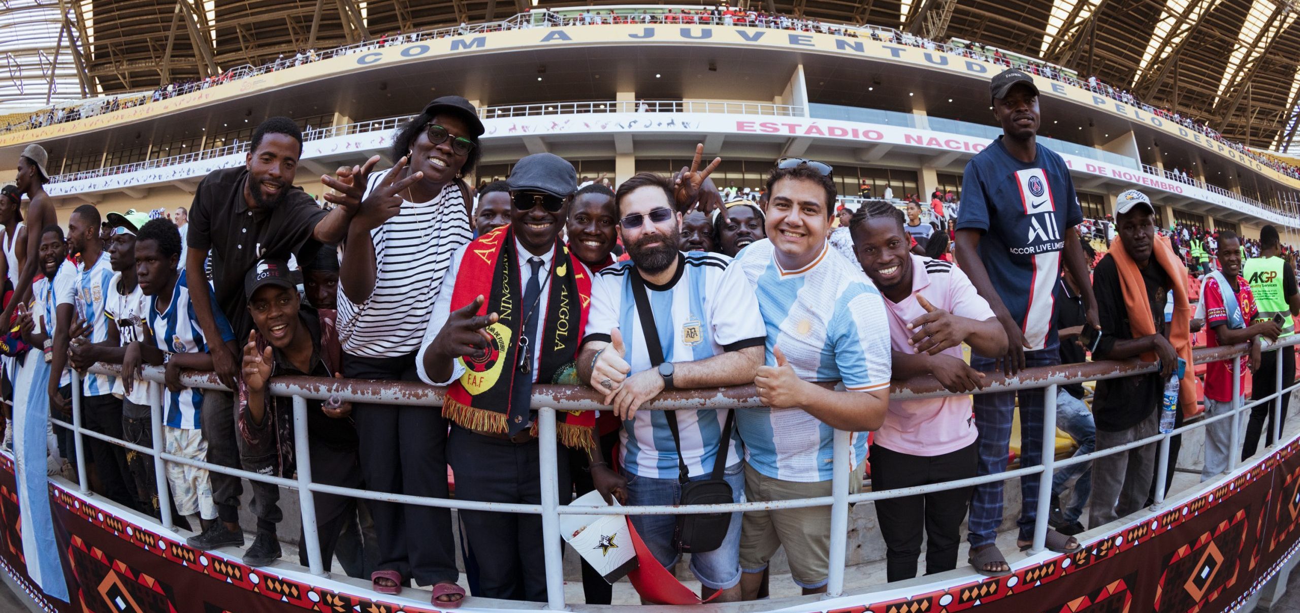 Angola and Argentina fans (Photo Credit: Argentina via X)