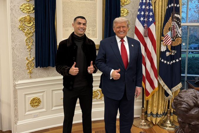 President Trump and Cristiano Ronaldo (Photo Credit: Fabrizio via X)