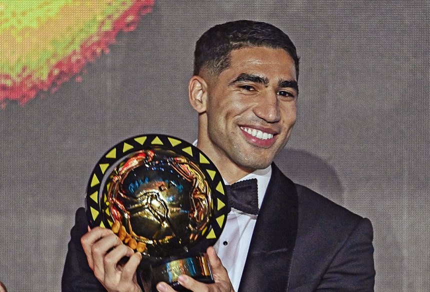 Achraf Hakimi Wins African Best player Award (Photo Credit: CAF via X)