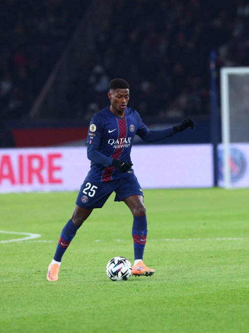 Nuno Mendes of PSG (Photo Credit: PSG via X)