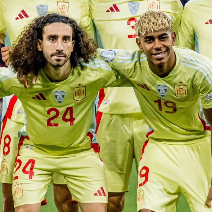 Marc Cucurella and Lamine Yamal (Photo Credit: Spain website)