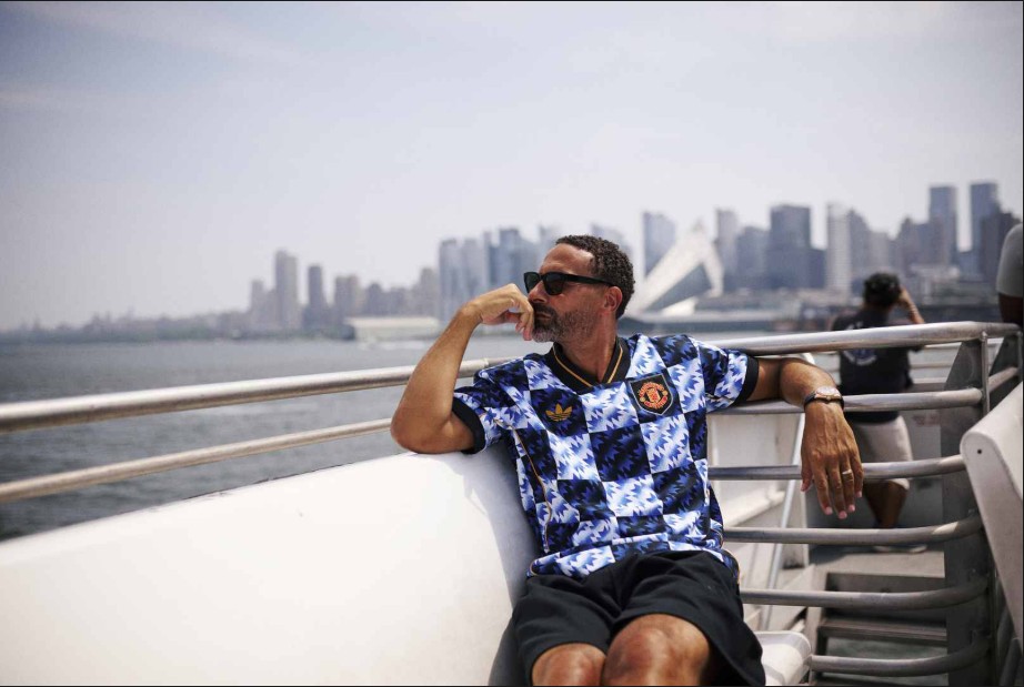 Rio Ferdinand relaxed and handsome. Photo Credit: Man United Media.