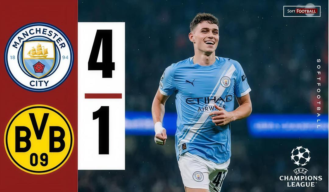 Manchester City vs Borussia Dortmund (Photo Credit: Softfootball Media)