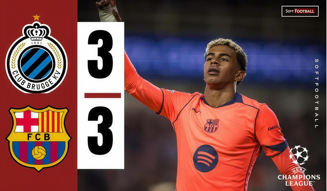 Club Brugge vs Barcelona (Photo Credit: Softfootball Media)