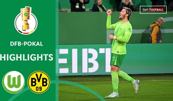Wolfsburg Knock Out Dortmund with Late Jonas Wind Winner - Photo Credit : Softfootball Media
