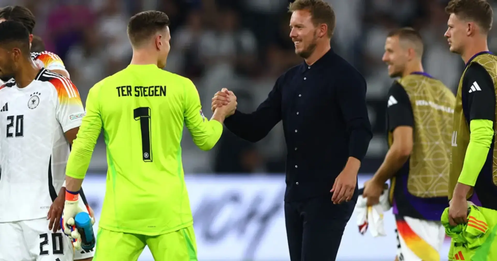 Julian Nagelsmann and Ter Stegen (Photo Credit: Germany football website)