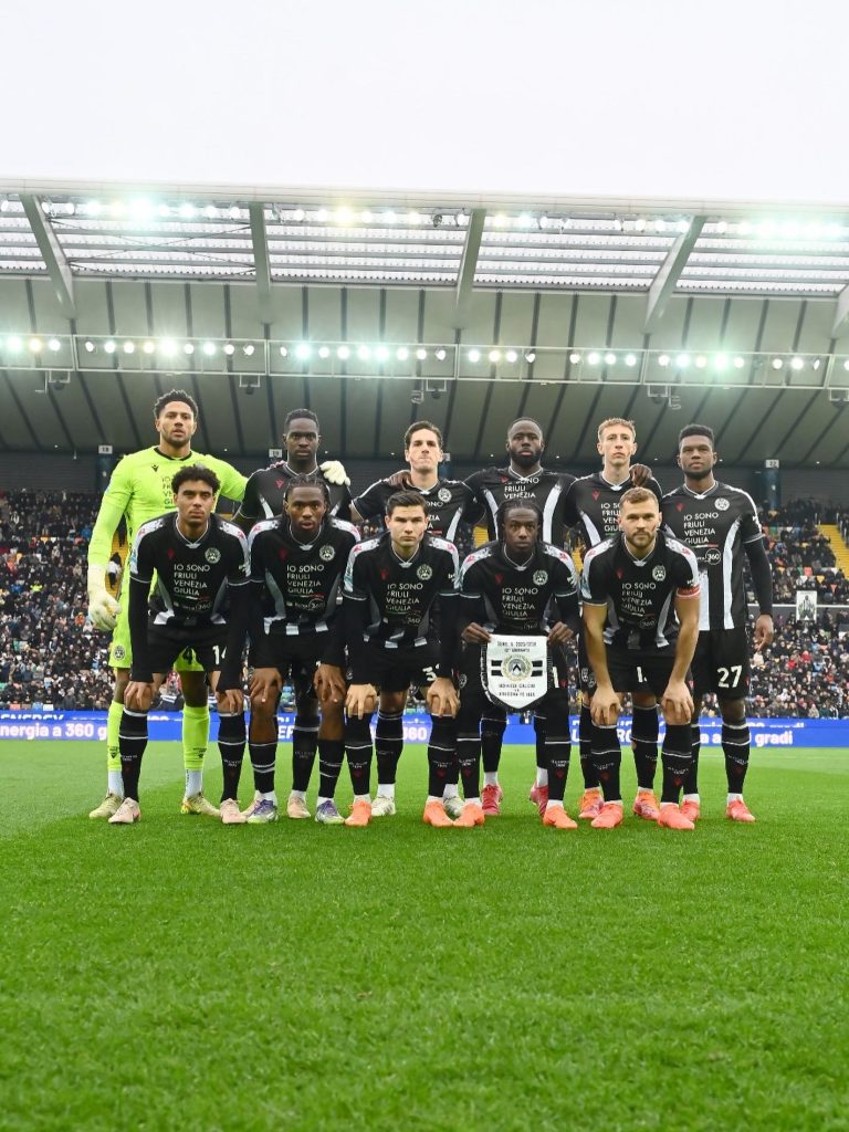 Udinese players (Photo Credit: Udinese facebook page)
