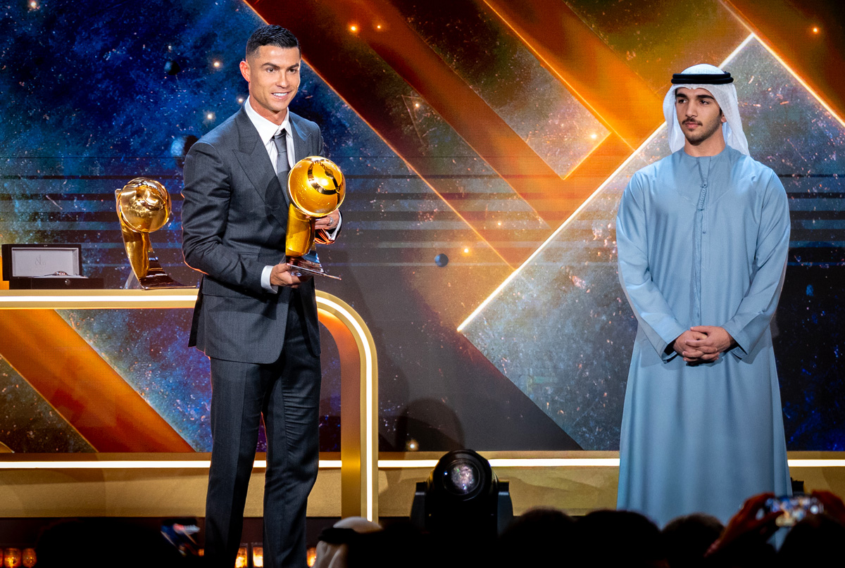 Cristiano Ronaldo Wins Best Middle East Player Award at 2025 Globe Soccer Awards - Photo Credit : Globesoccer, Official Website