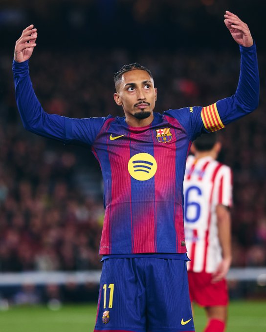 Raphinha of Barcelona (Photo Credit: Barcelona via X)