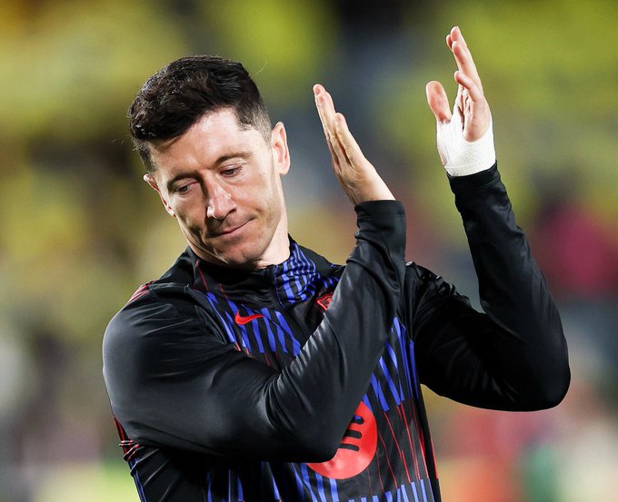 Robert Lewandowski (Photo Credit: Fabrizio Romano via X)