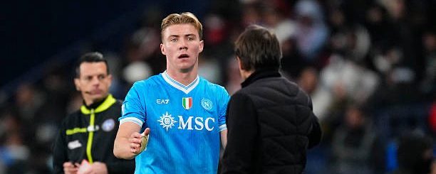 Højlund And Conte (Photo Credit: Fabrizio Romano via X)