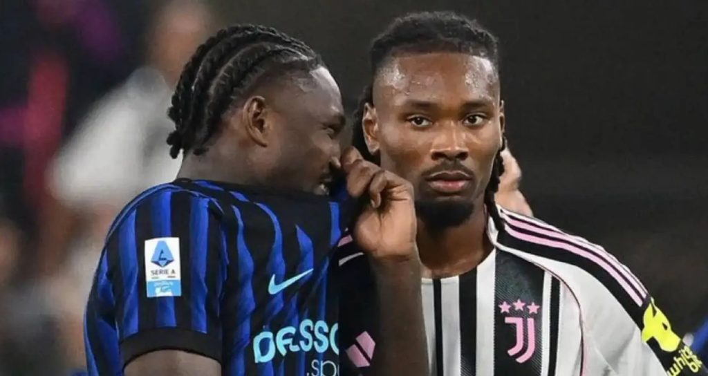 Khephren Thuram and his brother Marcus. (Photo Credit: Juventus Media).