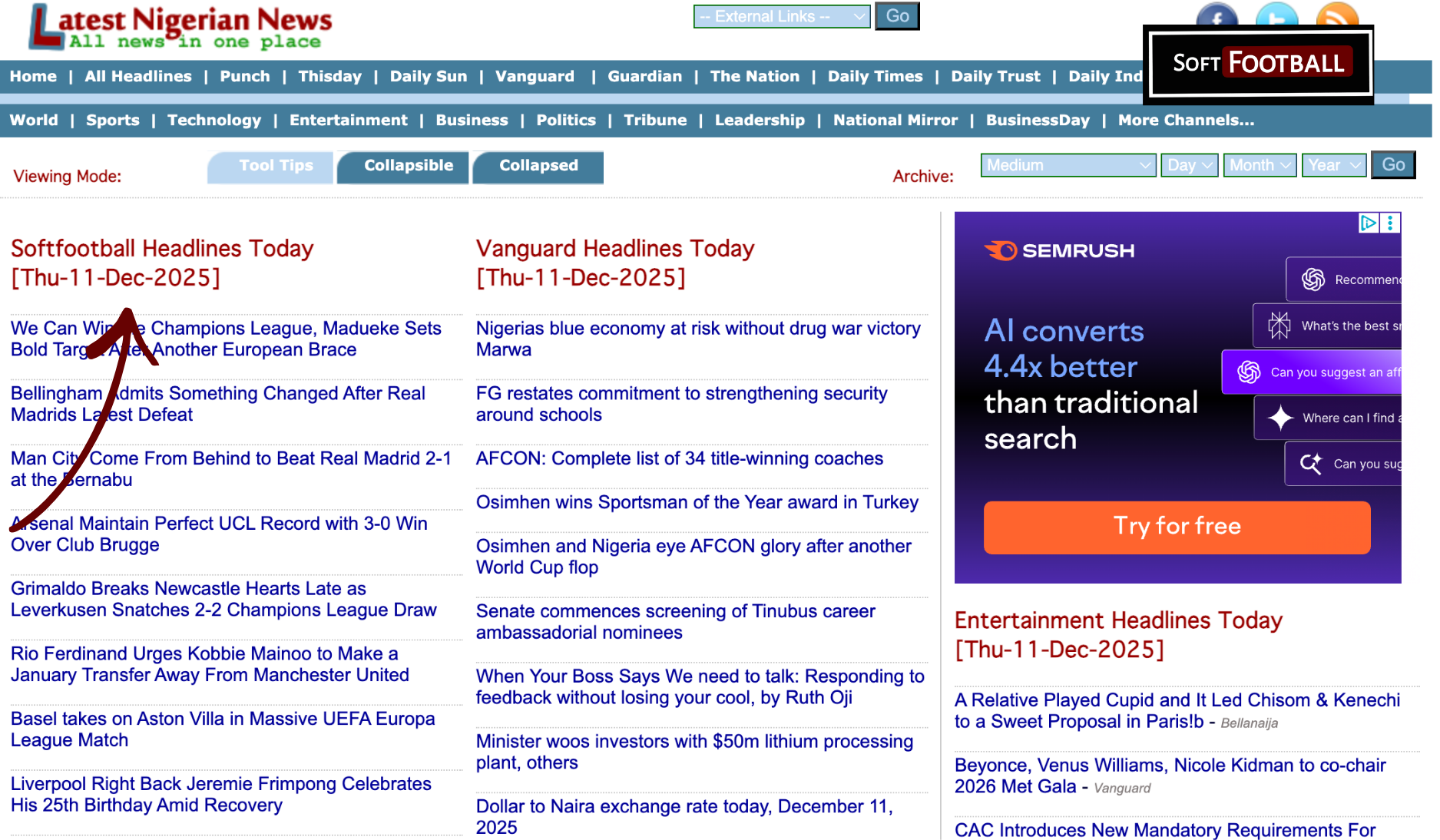 Softfootball Partners with LatestNigerianNews to Expand News Reach - Photo Credit : Softfootball Media