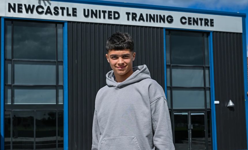 Lewis Miley. (Photo Credit: Newcastle United Media).