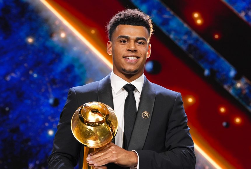 PSG Wonderkid Désiré Doué Wins Emerging Player Award at 2025 Globe Soccer Awards - Photo Credit : globesoccer, Official Website