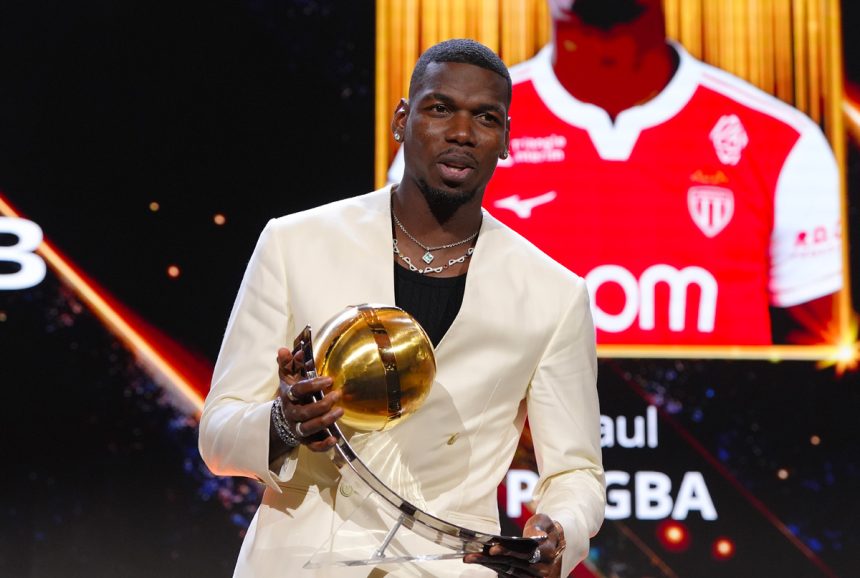 Paul Pogba Wins Globe Soccer Comeback Award After Monaco Return - Photo Credit : Globesoccer, Official Website
