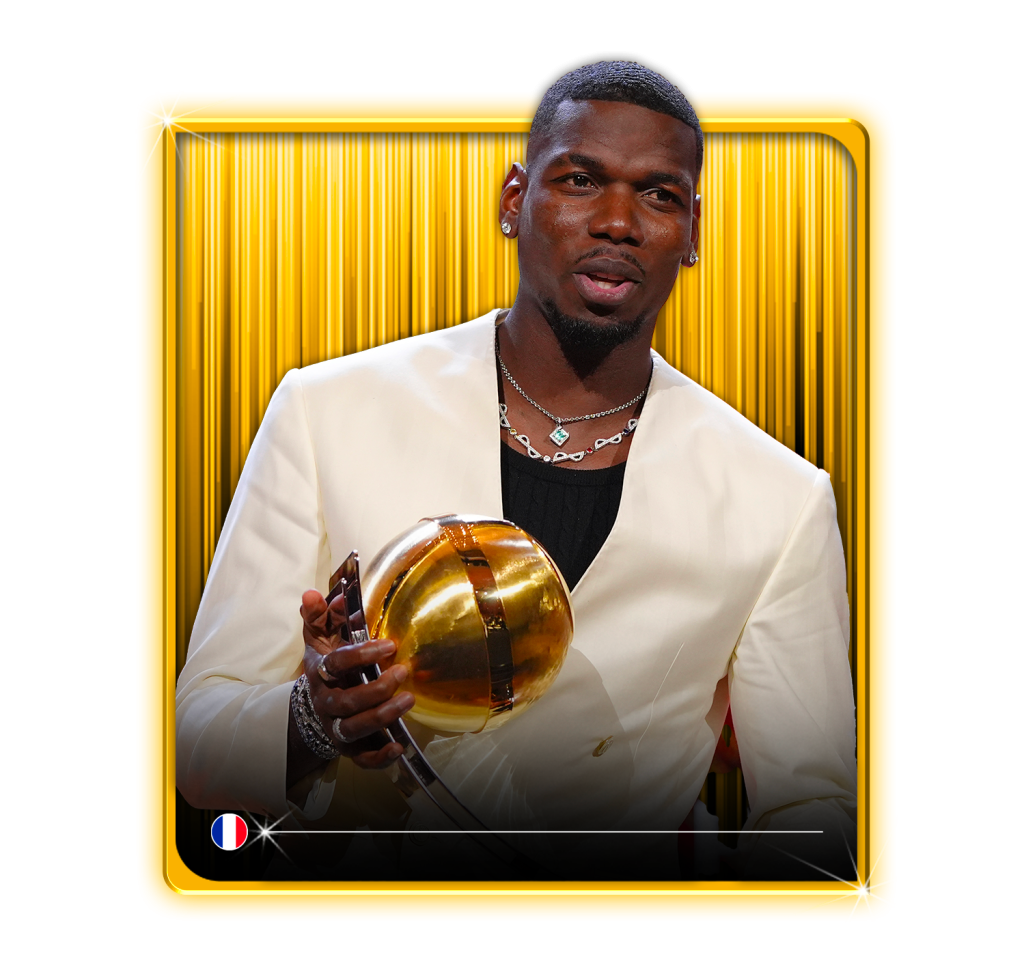 Paul Pogba Wins Globe Soccer Comeback Award After Monaco Return - Photo Credit : Globesoccer, Official Website