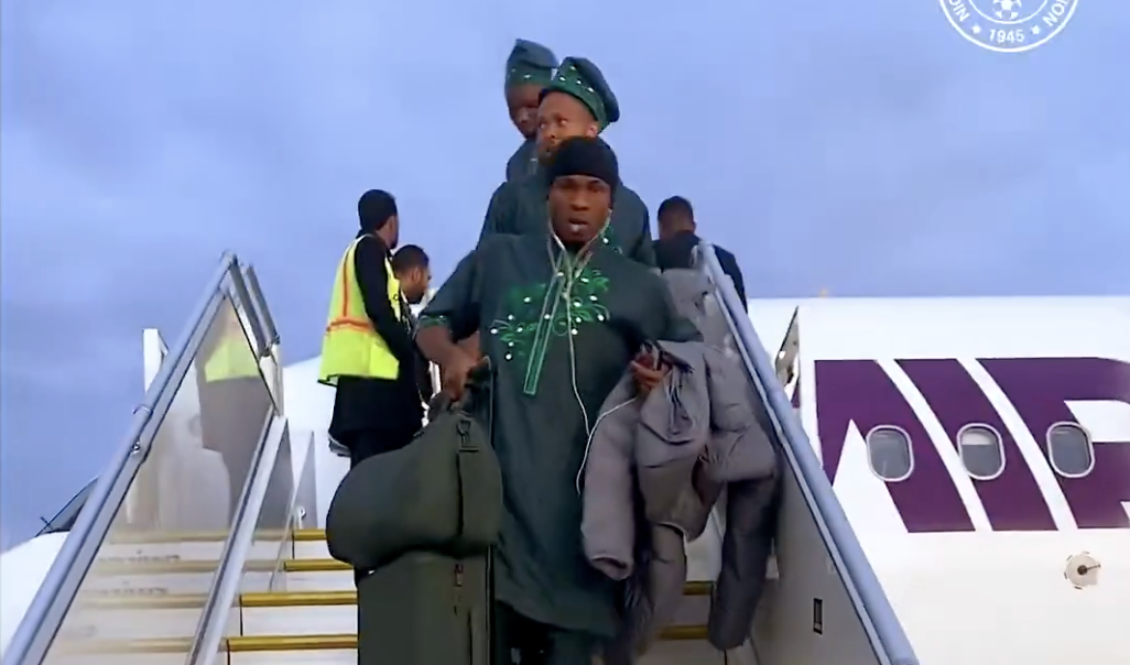 Super Eagles Touch Down in Morocco Ahead of AFCON 2025 - Photo Credit : Super Eagles X