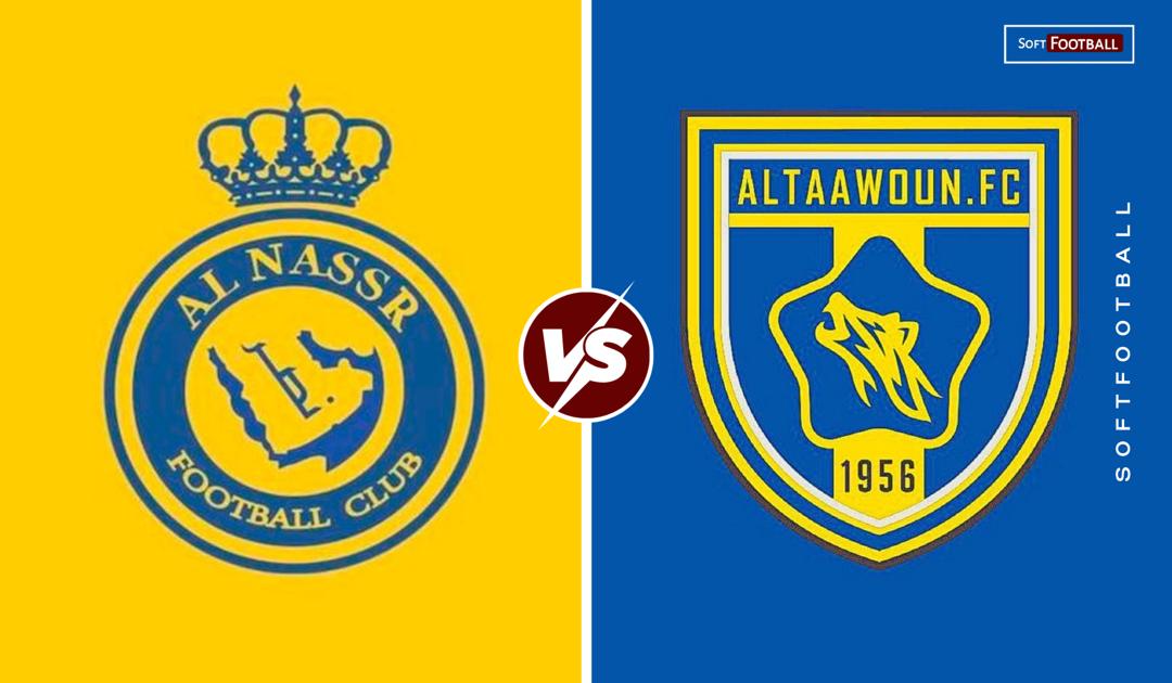 Al nassr vs Al taawoun. (photo credit: softfootball media)