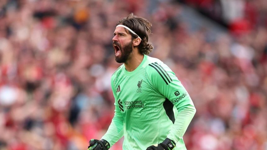 Alisson Becker in action. (Photo Credit: Liverpool Media).