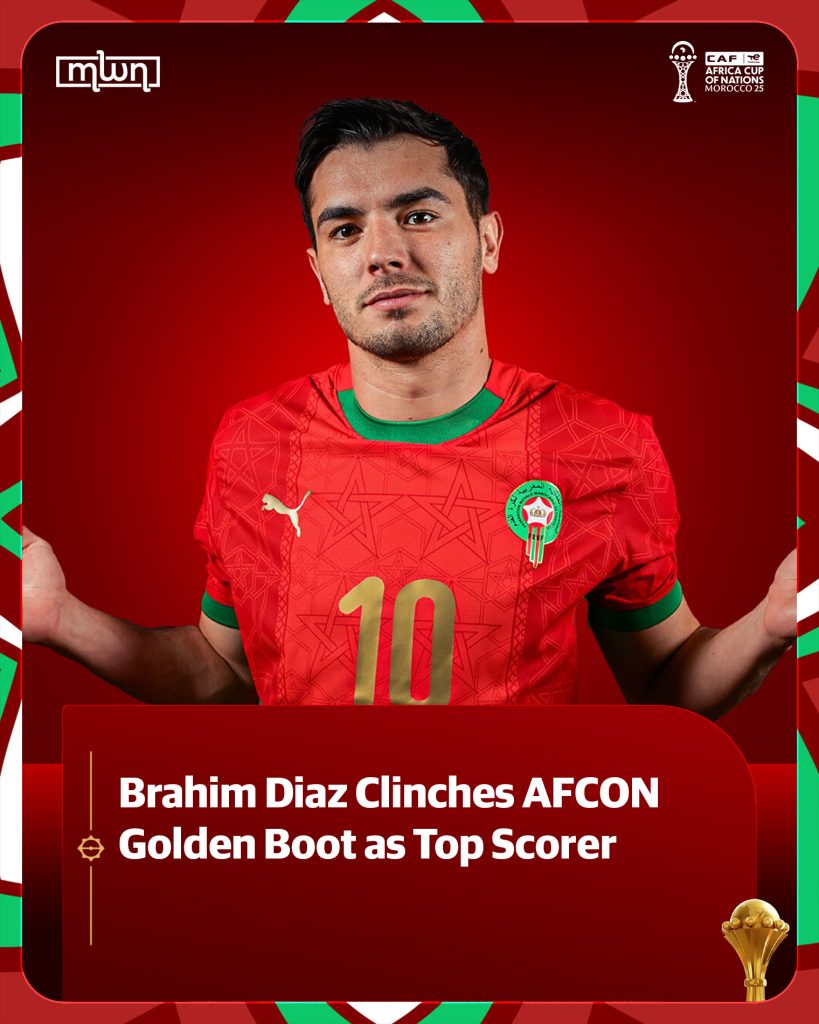 Brahim Díaz finished the tournament as AFCON 25 goal scorer - Photo Credit : Morocco World News, Facebook
