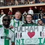 Fulham fans in Morocco for Nigeria. (Photo Credit: Making of Champions Media).