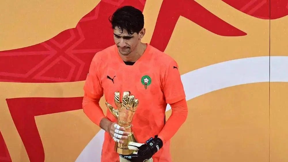 Goalkeeper Yassine Bounou rewarded for his consistent performances through out the AFCON25 Best Player - Photo Credit : m.elbotola.com