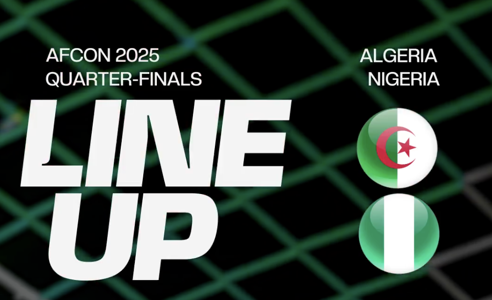 Super Eagles Unveil Starting XI for AFCON 2025 Quarterfinal Clash vs Algeria - Photo Credit : Softfootball Media