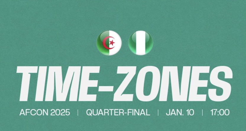 Nigeria vs Algeria: Global Time Zones for AFCON 2025 Quarterfinal Clash - Photo Credit : Softfootball Media