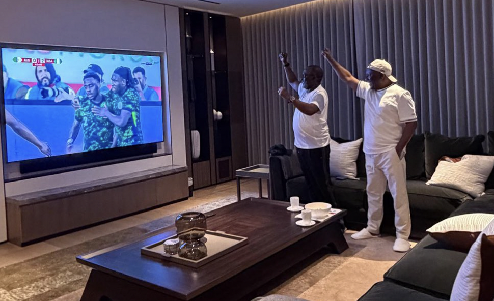 Abdul Samad Rabiu Watch Nigeria Vs Algeria Afcon 2025 quarter finals - Photo Credit : Abdul Samad Rabiu, X