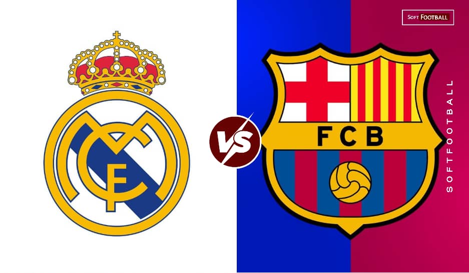 Real madrid vs Barcelona.(Photo credit: Softfootball media)