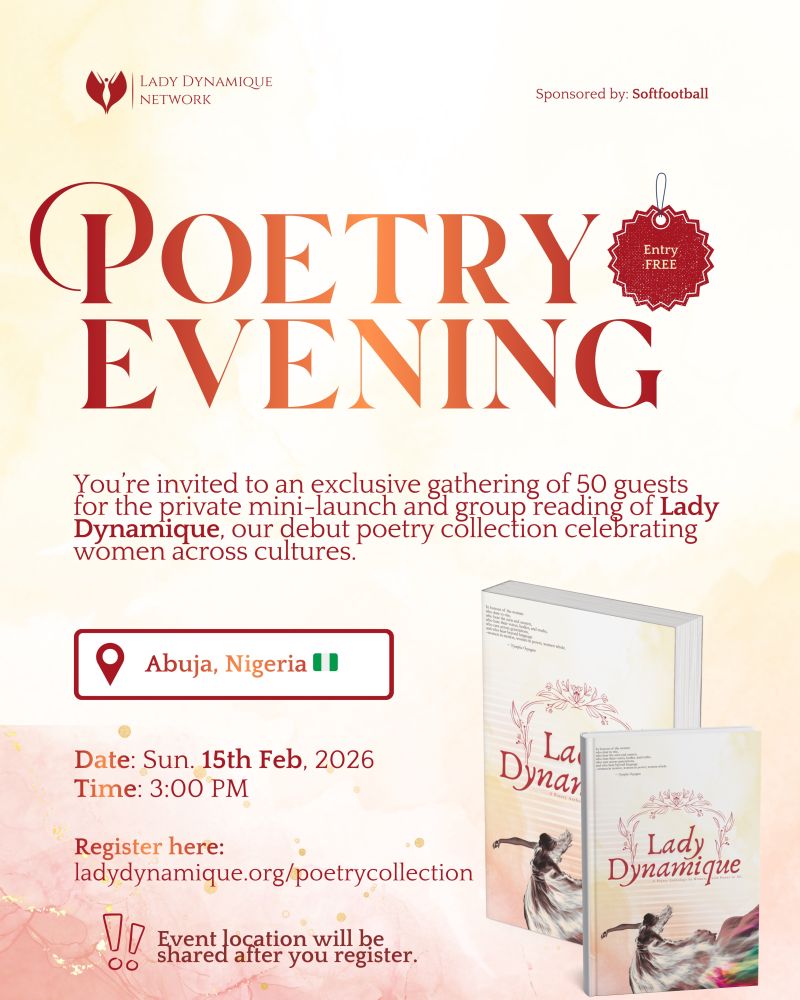 Softfootball Sponsors Lady Dynamique Poetry Collection Launch in Abuja - Photo Credit : Lady Dynamique Network