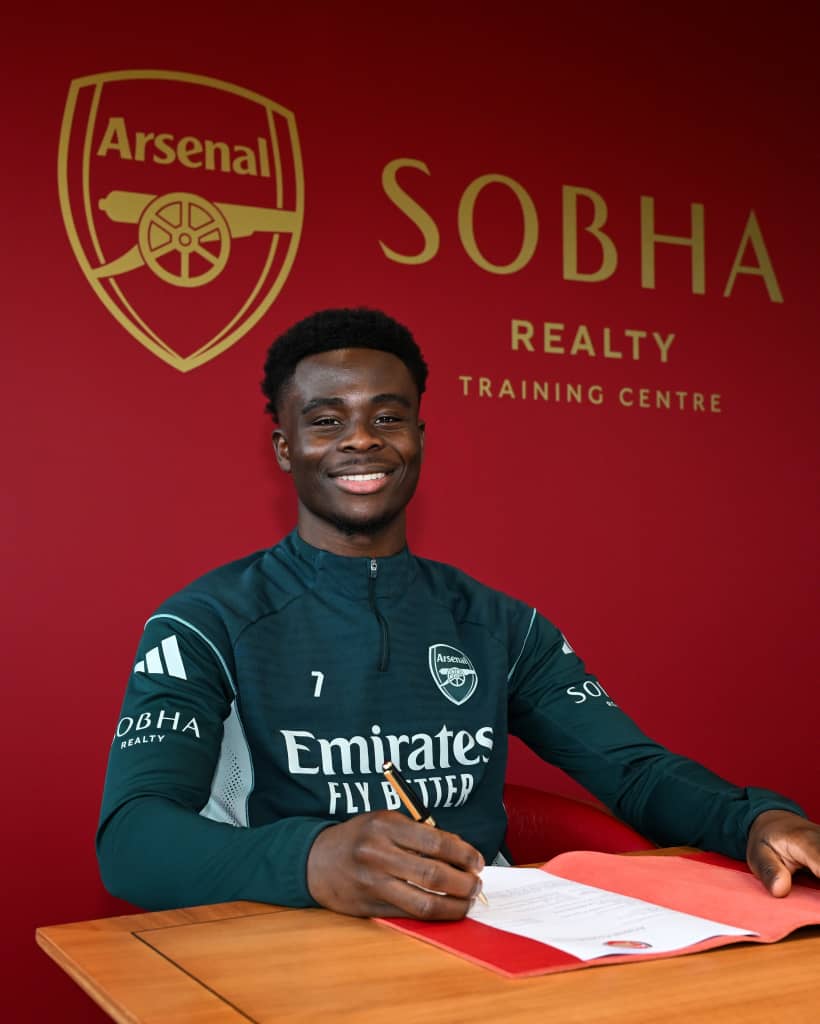 Bukayo Saka - Photo credit: Arsenal media