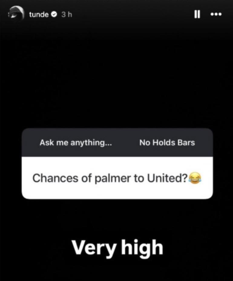 Cole Palmer friend had said cole palmer has high chance of joining manchester united - Photo Credit : Everything Soccer, Facebook