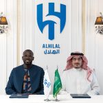 The President Nawaf Bin Saad with Kalidou Koulibaly - photo credit: Al Hilal media
