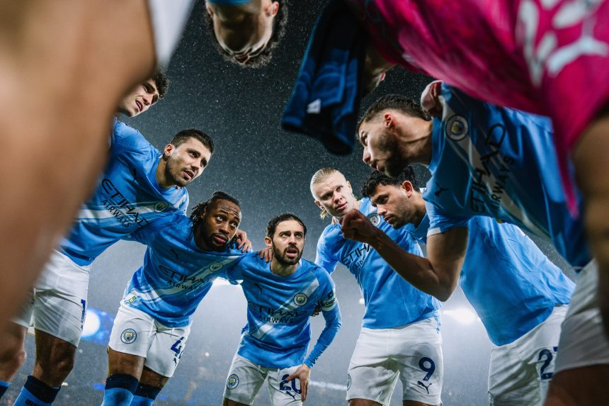 Manchester City players: photo credit: Manchester City via x